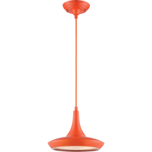 Single Light 10-1/2" Wide Integrated LED Pendant