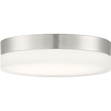 Pi 14" Wide LED Flush Mount Bowl Ceiling Fixture with a Polymer Shade