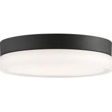 Pi 11" Wide LED Flush Mount Bowl Ceiling Fixture with a Polymer Shade