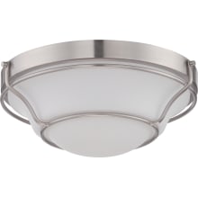 Baker Single Light 13" Wide Integrated LED Flush Mount Bowl Ceiling Fixture