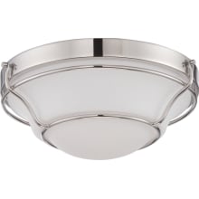 Baker Single Light 13" Wide Integrated LED Flush Mount Bowl Ceiling Fixture