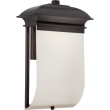 Foster Single Light 16-5/8" Tall Integrated LED Outdoor Wall Sconce with Frosted Glass Shade