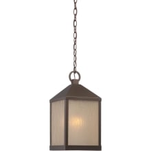 Haven Single Light 8-1/2" Wide LED Outdoor Mini Pendant with Water Glass Shade