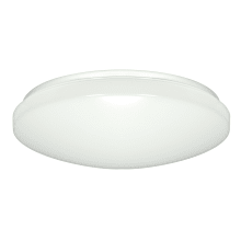 14" Wide LED Flush Mount Bowl Ceiling Fixture with an Acrylic Shade - 277 - 3000K