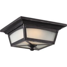 Essex Single Light 11" Wide Integrated LED Outdoor Flush Mount Ceiling Fixture