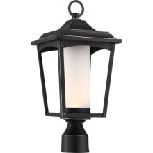 Essex Single Light 8-1/4" Wide Integrated LED Landscape Single Head Post Light with Frosted Glass Shade