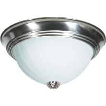 2 Light 13-1/4" Wide Flush Mount Bowl Ceiling Fixture