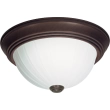 2 Light 11-1/4" Wide Flush Mount Bowl Ceiling Fixture