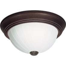 2 Light 13-1/4" Wide Flush Mount Bowl Ceiling Fixture