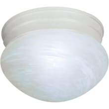 Single Light 7-1/2" Wide Flush Mount Bowl Ceiling Fixture
