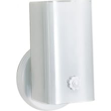 Single Light 7-1/2" Tall Outdoor Wall Sconce with Frosted Glass Shade - ADA Compliant