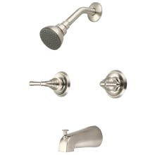 Elite 1.5 GPM Tub and Shower Trim Package - Includes Single Function Shower Head, Valve Trim, and Tub Spout