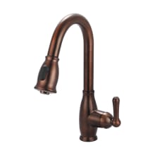 Accent 1.5 GPM Single Hole Kitchen Faucet with Pull-Down Spray, 8-3/8" Reach Swivel Spout, Lever Handle, and Flexible Connections