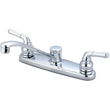 Elite 1.5 GPM Widespread Kitchen Faucet with 7-9/16" Reach Swivel Spout and Lever Handles