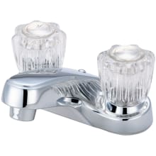 Elite 1.2 GPM Centerset Bathroom Faucet with Acrylic Handles