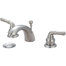 Accent 1.2 GPM Widespread Bathroom Faucet with C Style Spout and Brass Pop-Up Drain Assembly