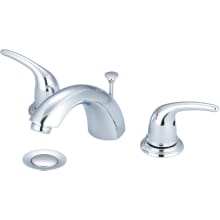 Accent 1.5 GPM Widespread Bathroom Faucet with C Style Spout and Brass Pop-Up Drain Assembly