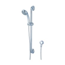 Accent 1.75 GPM Multi-Function Hand Shower Package - Includes Slide Bar, Hose, and Wall Supply