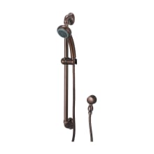 Accent 1.75 GPM Multi-Function Hand Shower Package - Includes Slide Bar, Hose, and Wall Supply
