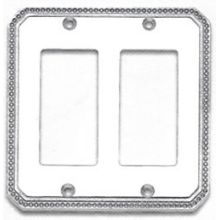 Beaded Edge Double Rocker Switch Plate from the Classics Collection