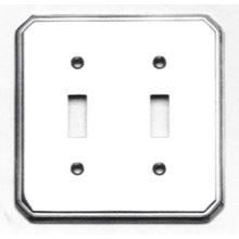 Beveled Edge Double Toggle Switch Plate from the Classics Collection