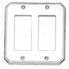 Beveled Edge Double Rocker Switch Plate from the Classics Collection