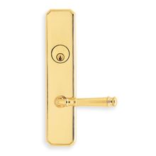 D11000 Series Non-Turning One-Sided Dummy Door Lever with Rectangle Rose from the Deadbolt with Plates Collection