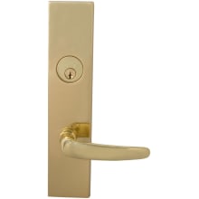 Single Cylinder Deadbolt Entry Set with Plates from the Locksets Collection - 5.5 Inch Center to Center