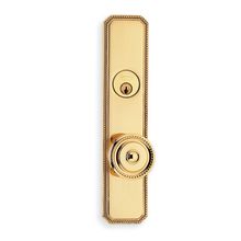 D25000 Series Non-Turning One-Sided Dummy Door Knob with Rectangle Rose from the Deadbolt with Plates Collection
