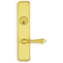 D11000 Series Non-Turning Two-Sided Dummy Door Lever Set with Rectangle Rose from the Max Steel, Stainless Steel Collection