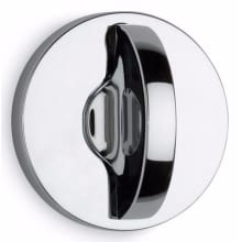 Modern Privacy Turnpiece and Bolt Set with 2-3/8" Backset