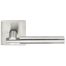 Non-Turning One-Sided Door Lever with 25S Style Handle and Square Rose