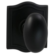 Non-Turning One-Sided Door Knob with Egg Knob and Arched Rose from the Prodigy Collection