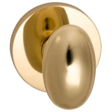 Non-Turning One-Sided Door Knob with Egg Knob and Modern Rose from the Prodigy Collection