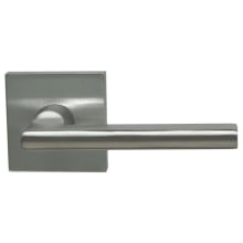 Non-Turning One-Sided Door Lever with 943 Style Handle and Square Rose