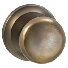 Passage Door Knob Set with 442 Style Handle and Round Rose