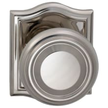 Non-Turning One-Sided Door Knob with Traditional Knob and Arched Rose from the Prodigy Collection