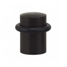 Modern 7/8 Inch Cylinder Floor Door Stop Bumper with Thick Rubber Ring