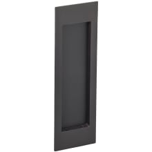 Contemporary 7" Tall Rectangular Recessed Flush Sliding Door / Pocket Door Pull