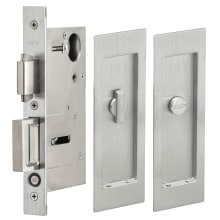 Modern Privacy Flush Cup Pocket Door Lock with Turnpiece and Emergency Release