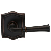 Passage Door Lever Set with Traditional Lever and Arched Rose from the Prodigy Collection