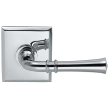Non-Turning One-Sided Door Lever with Traditional Lever and Rectangular Rose from the Prodigy Collection