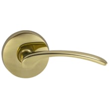 Privacy Door Lever Set with 890 Style Handle and Round Rose