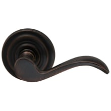 Privacy Door Lever Set with Wave Lever and Traditional Rose from the Prodigy Collection