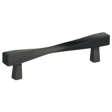 Ultima 4-5/8 Inch Center to Center Twisted Square Bar Solid Brass Cabinet Handle / Drawer Pull