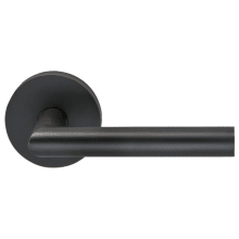 Privacy Door Lever Set with Modern Lever and Modern Rose from the Prodigy Collection