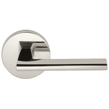Wedge Passage Door Lever Set with Modern Style Rose from the Prodigy Collection