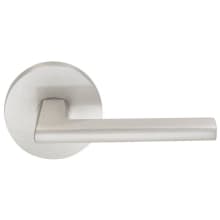 Wedge Passage Door Lever Set with Modern Style Rose from the Prodigy Collection