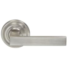 Square Privacy Door Lever Set with Traditional Style Rose from the Prodigy Collection