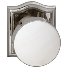 Puck Modern Privacy Door Knob Set with Arched Rose from the Prodigy Collection